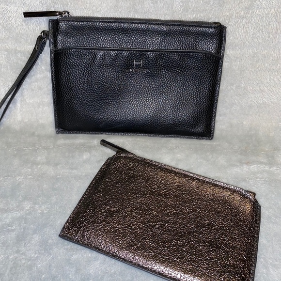 Halston pewter nylon wristlet with insert - Picture 1 of 5
